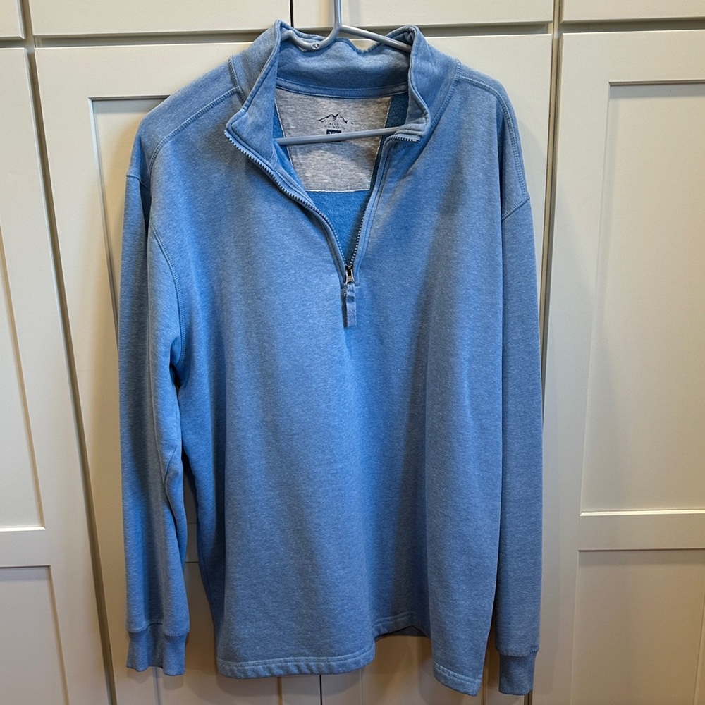 Men's Blue Quarter-Zip Sweatshirt